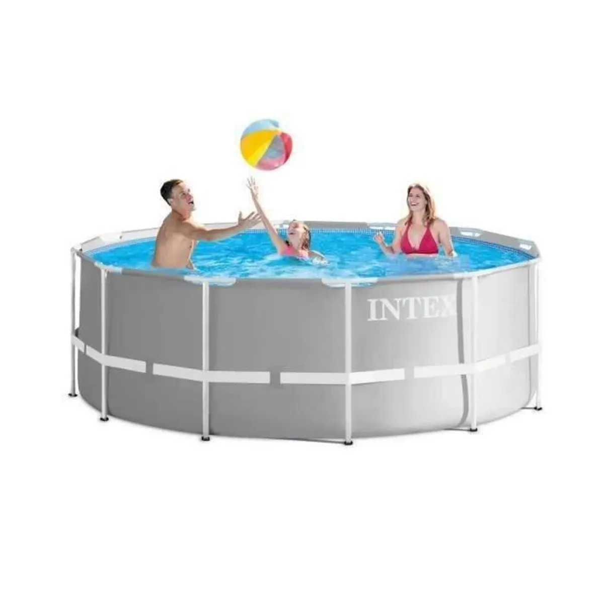 Intex - 26718FR - Kit piscine prism frame ronde tubulaire ø 3,66 x 1,22m