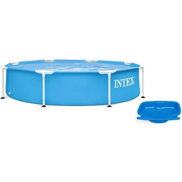 Intex - 28205NP - Piscinette metal frame ronde tubulaire ø 2,44 x 0,51m
