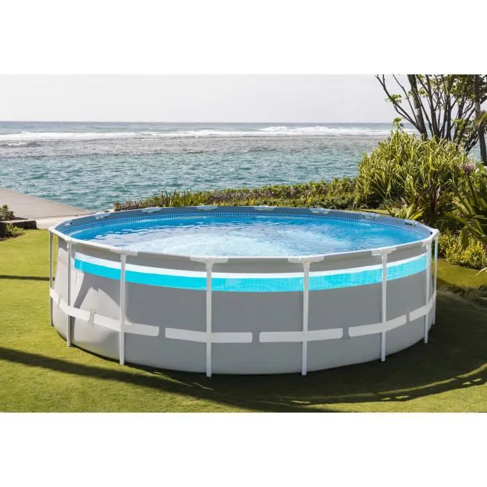 Kit piscine tubulaire clearview ø 4,88 x 1,22m et Nettoyeur