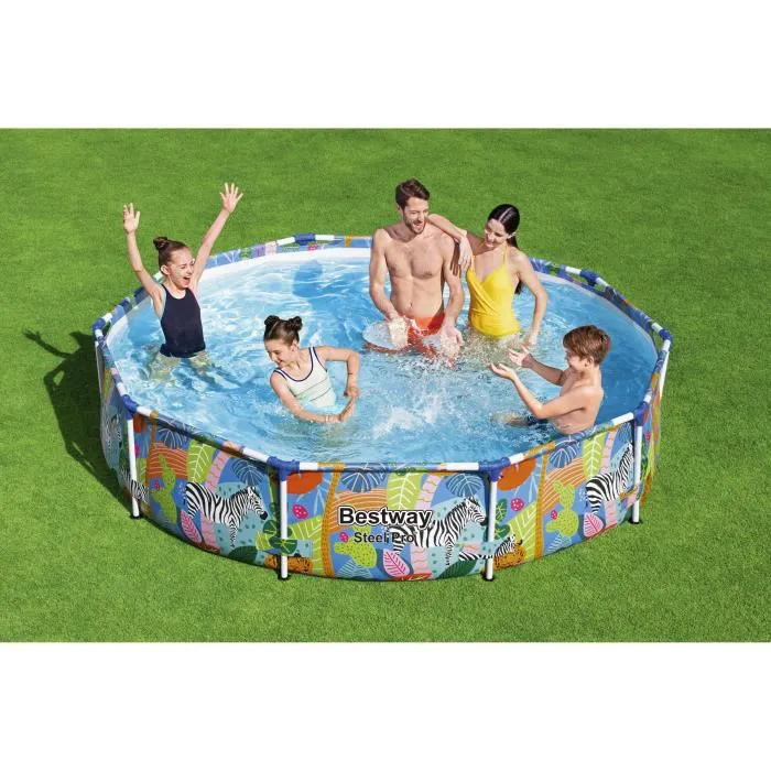 Piscine hors sol tubulaire BESTWAY - Steel Pro™ - 305 x 66 cm - Ronde