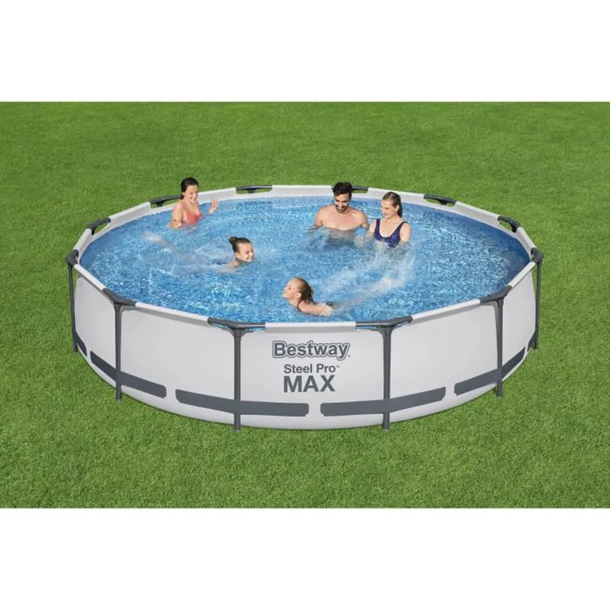 Piscine hors sol ronde Steelpro max 366x76 cm - BESTWAY - 56416