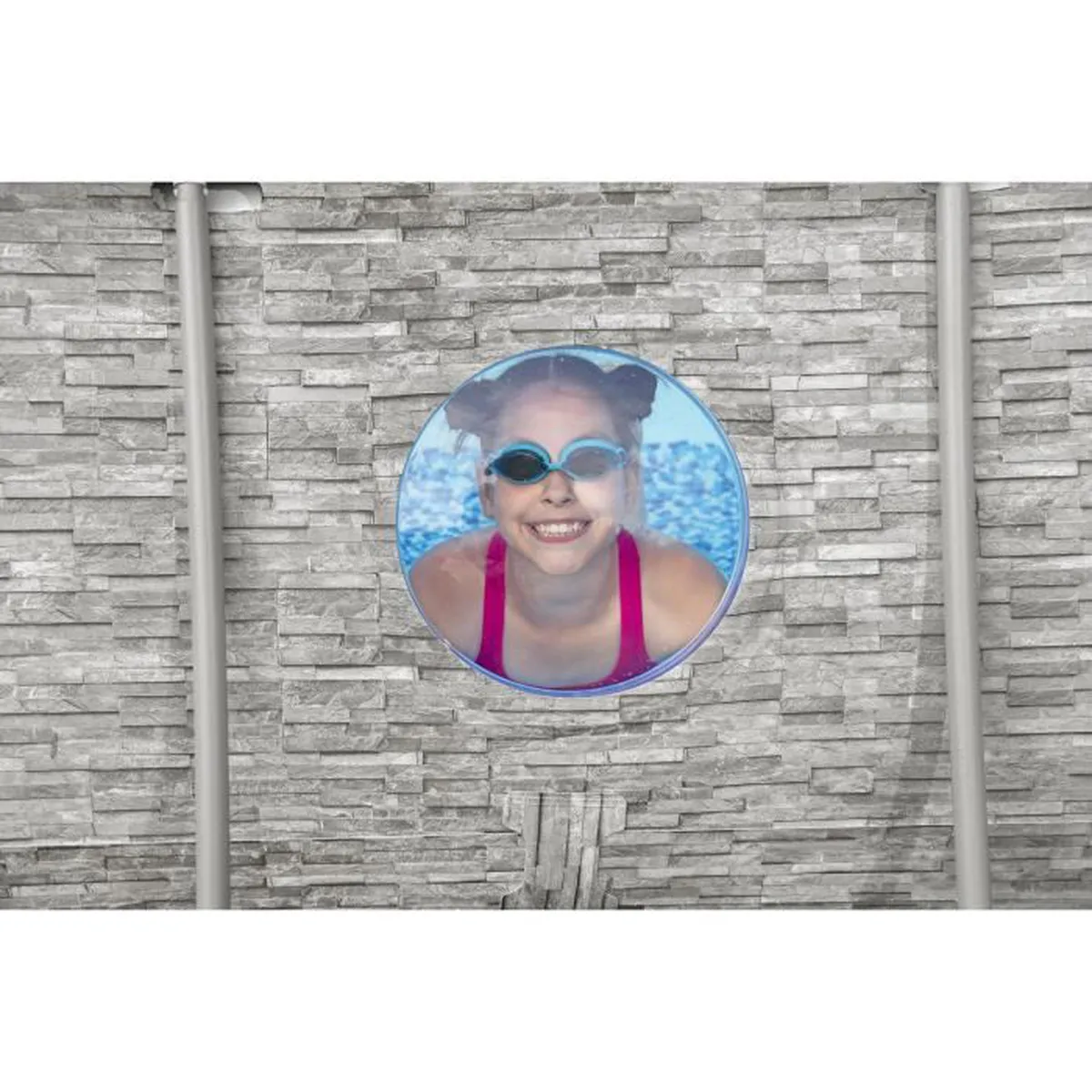 Kit Piscine hors sol BESTWAY Power Steel™- 427 x 250 x 100 cm - Ovale (Livrée avec filtre à cartouche, bâche, échelle)