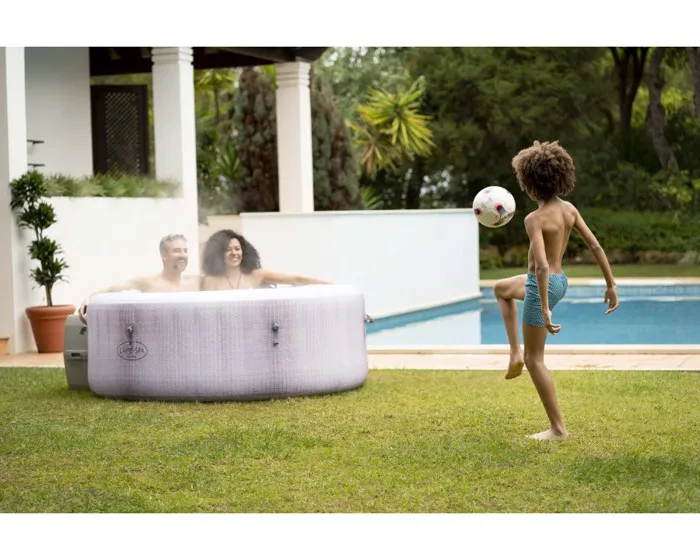 BESTWAY Spa gonflable Lay-Z-Spa® Cancun Airjet™ rond 2 à 4 personnes, 180 x 66 cm, 120 jets d'air