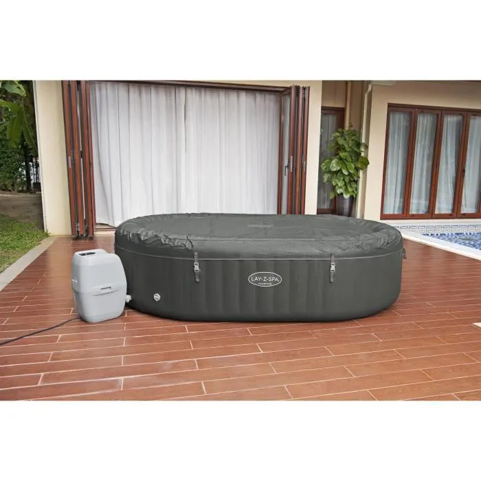 Spa gonflable BESTWAY - Lay-Z-Spa Mauritius - 270 x 180 x 71 cm - 5 à 7 places - Ovale (Couverture, cartouche et diffuseur)