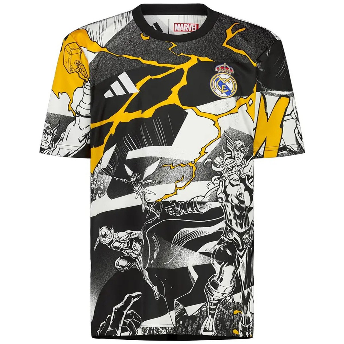 Real Madrid x Marvel Warm Up Shirt 2025/26 White/Black