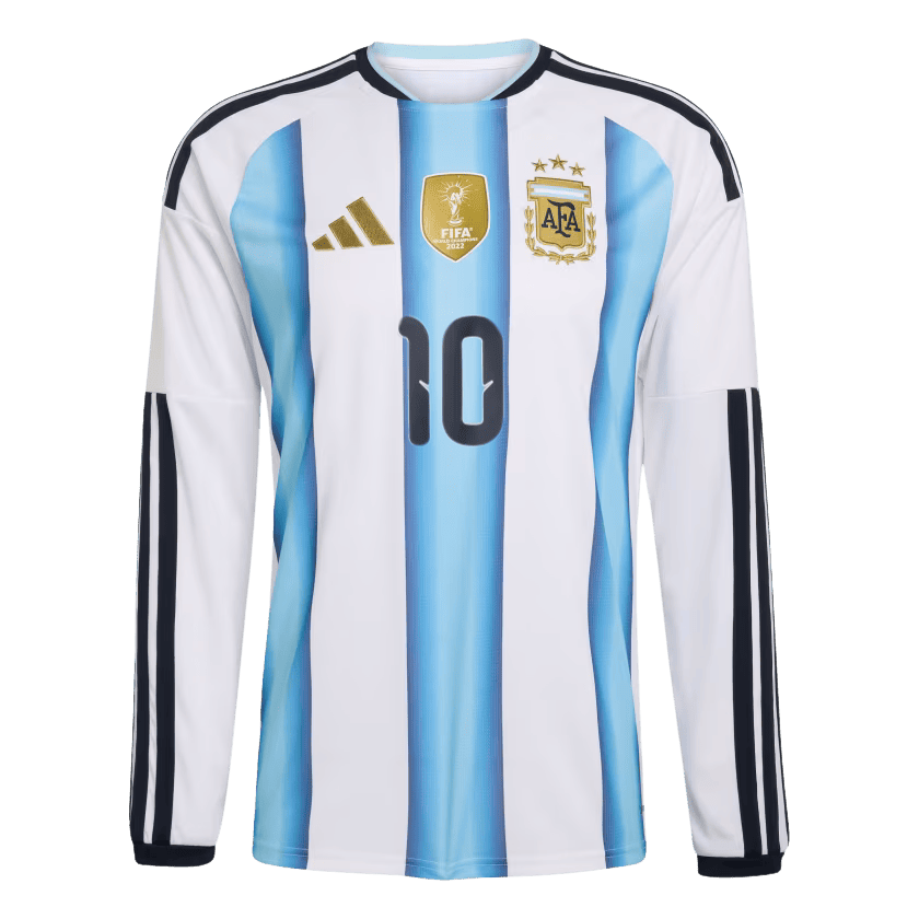 Lionel Messi 2026 Argentina Long Sleeve Home Jersey
