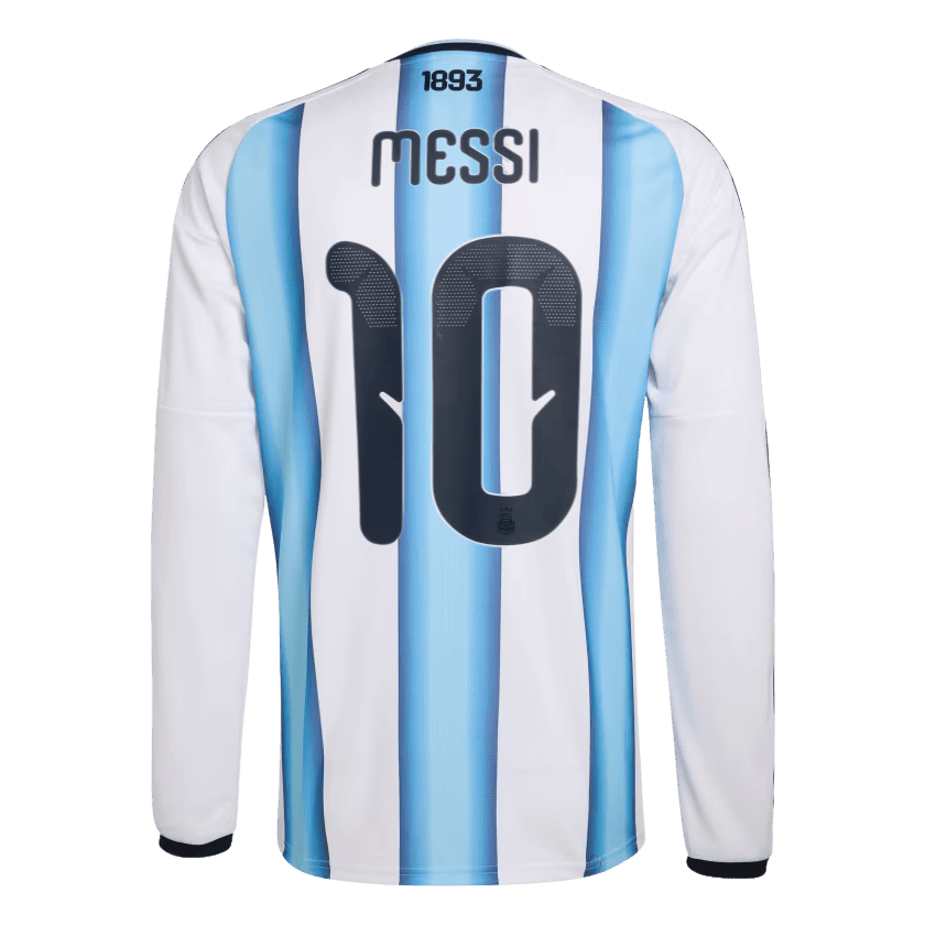 Lionel Messi 2026 Argentina Long Sleeve Home Jersey