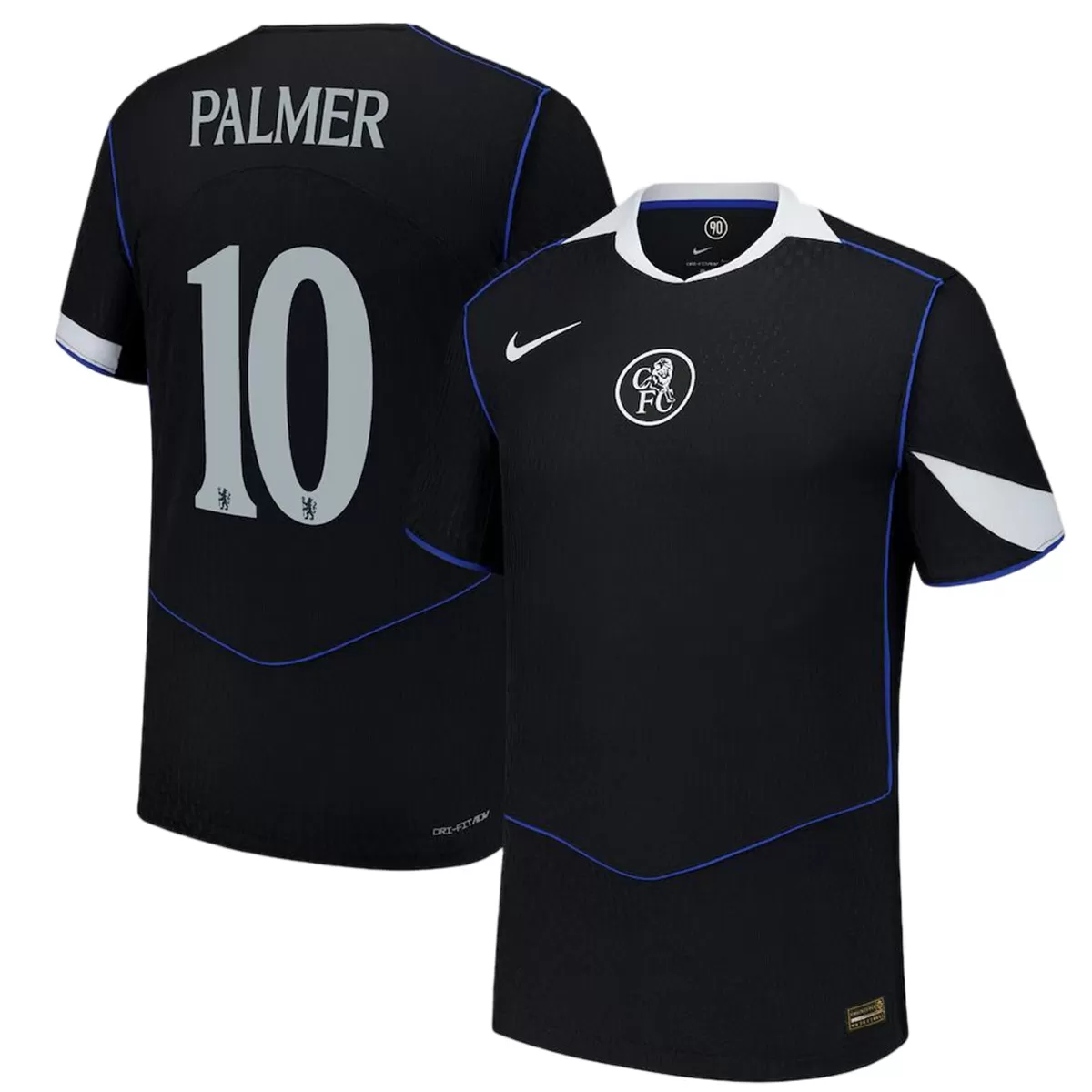 Palmer #10 Chelsea Third Match Jersey Player Version 2025/26 - UCL