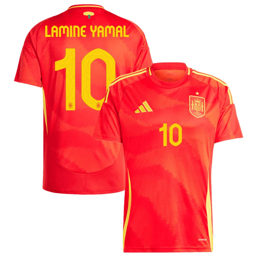 LAMINE YAMAL #10 Spain Home Jersey Euro -