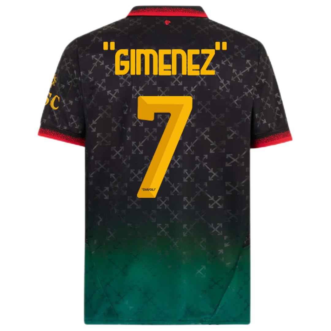 GIMENEZ #7 AC Milan Fourth Jersey