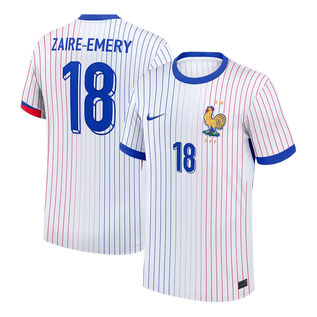 ZAIRE-EMERY #18 France Away Jersey
