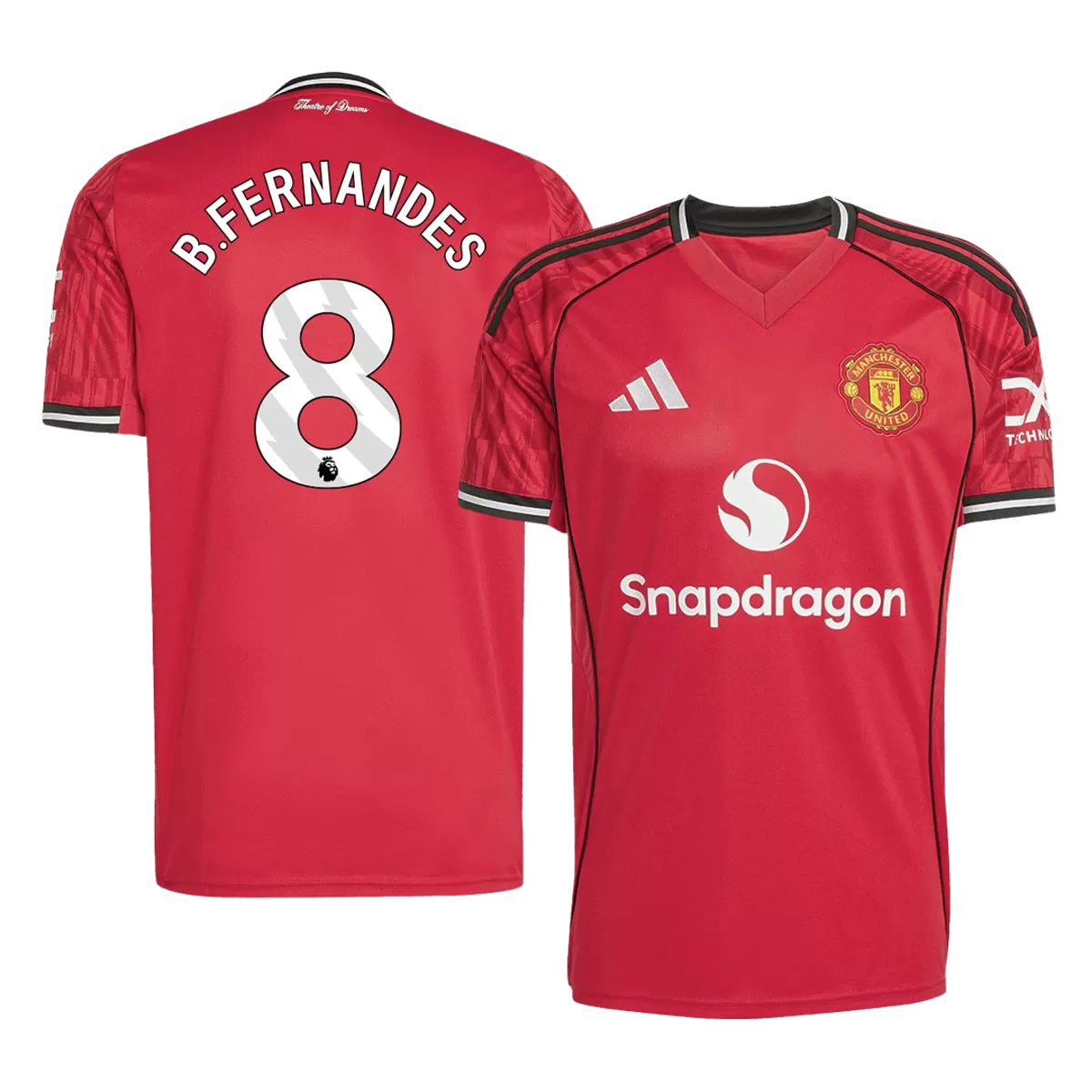 B.FERNANDES #8 Manchester United Home Jersey 2025/26-
