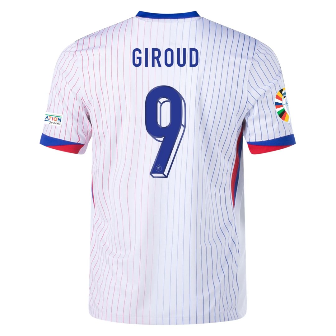 GIROUD #9 France Away Jersey Euro