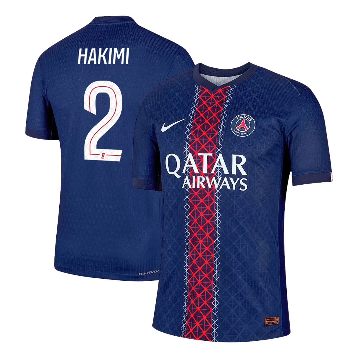 HAKIMI #2 PSG Home Match Jersey Player Version 2025/26