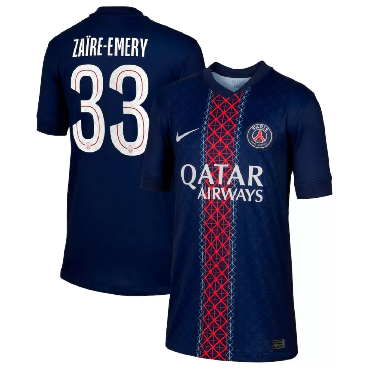 ZAÏRE-EMERY #33 PSG Home Jersey 2025/26 -