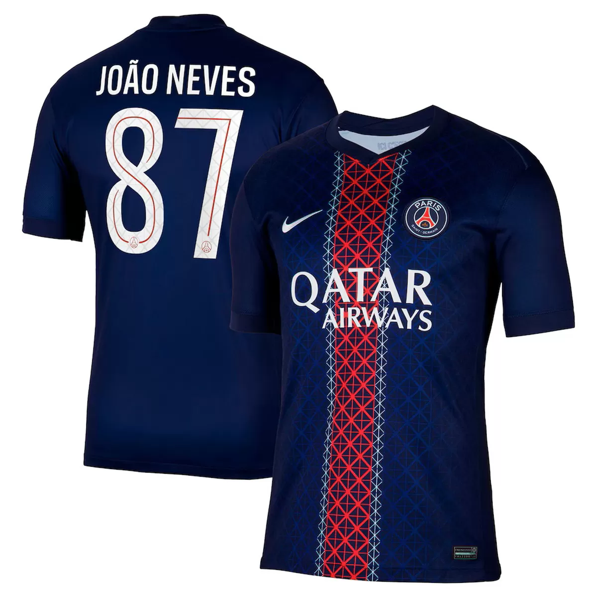 JOÃO NEVES #87 PSG Home Jersey 2025/26 -
