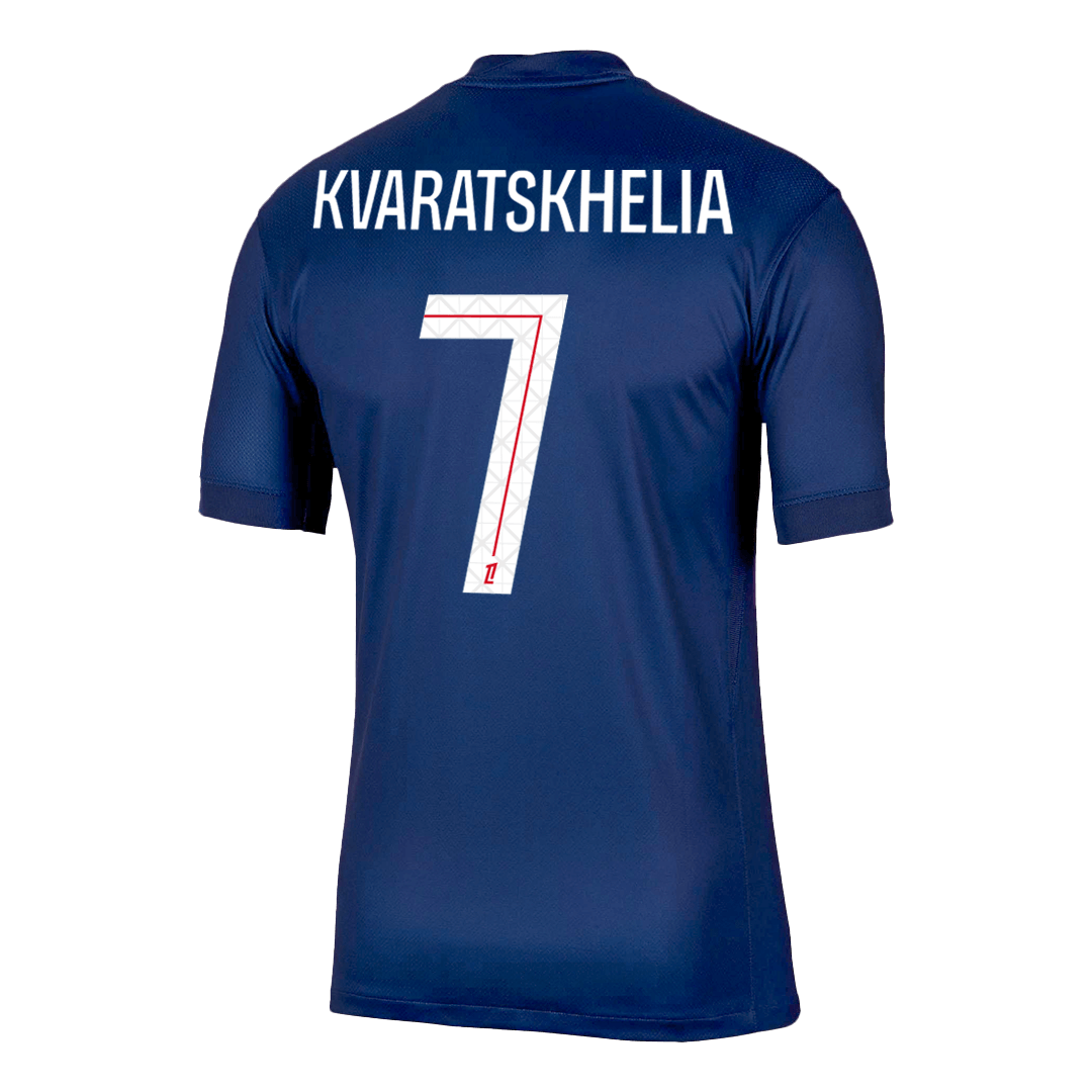 KVARATSKHELIA #7 PSG Home Jersey 2025/26