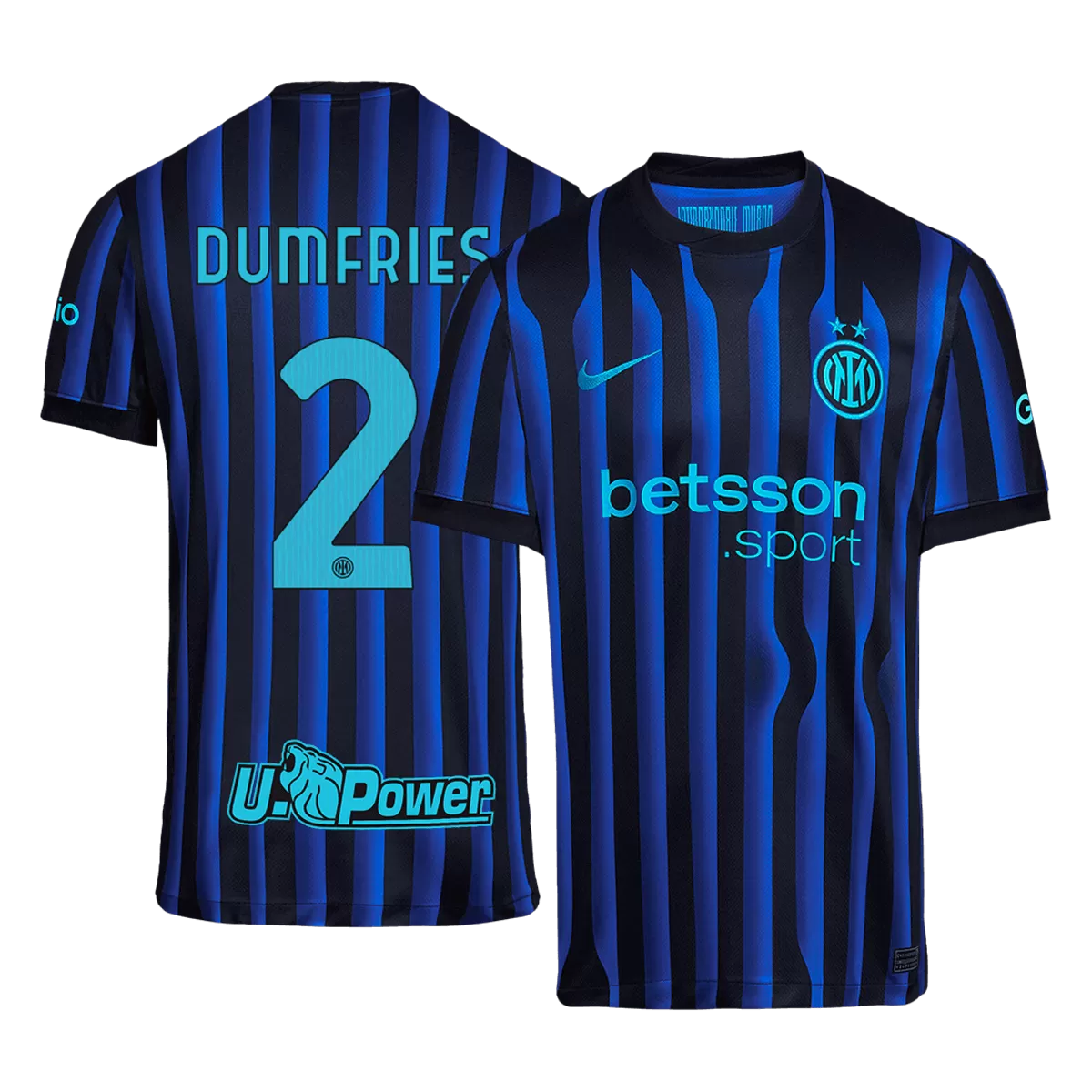 DUMFRIES #2 Inter Milan Home Jersey 2025/26