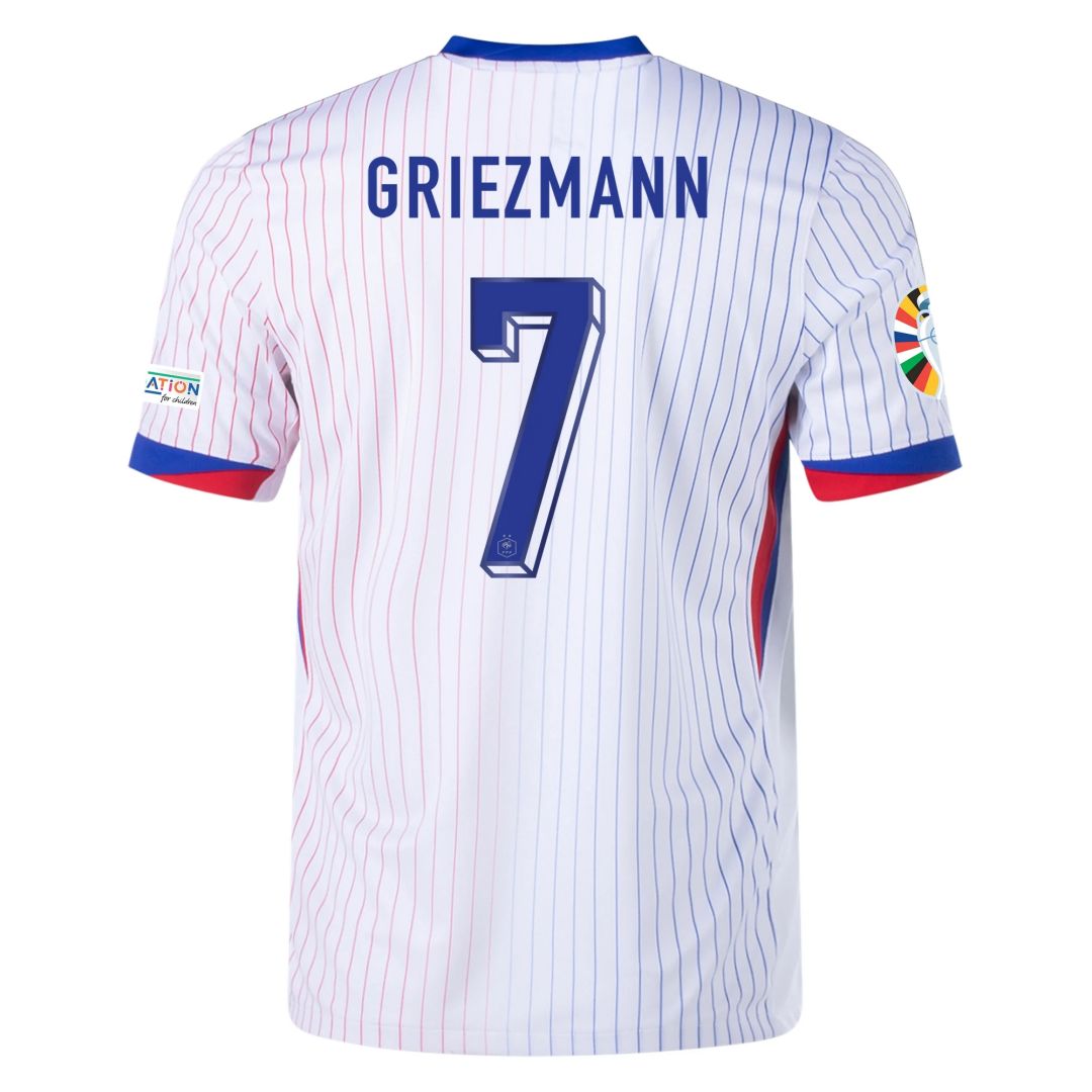 GRIEZMANN #7 France Away Jersey Euro