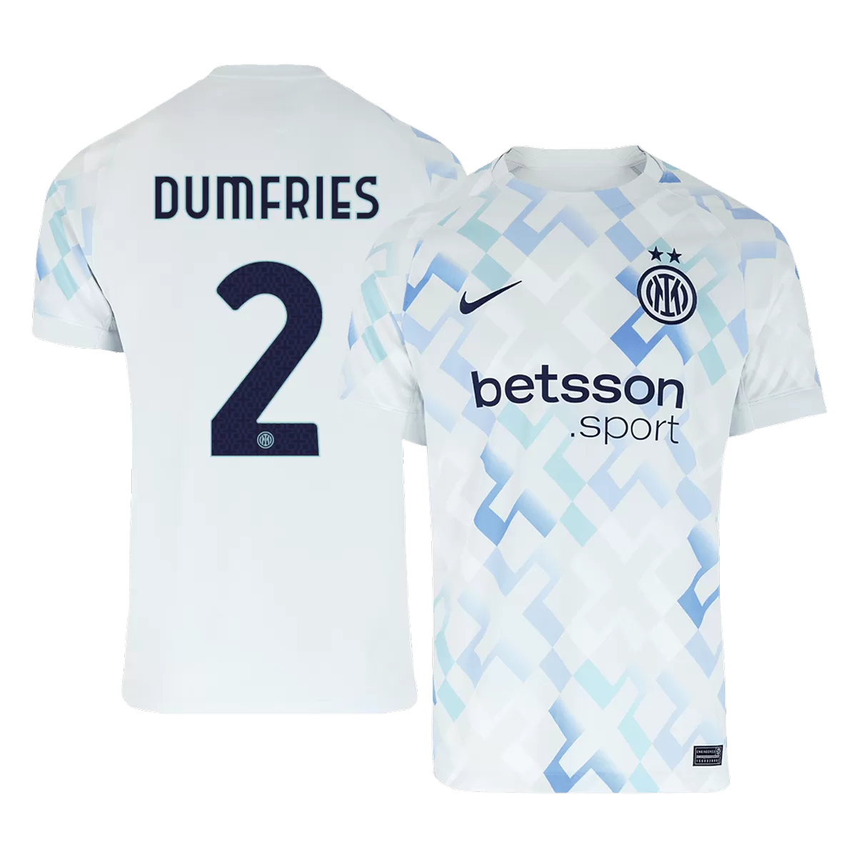DUMFRIES #2 Inter Milan Away Jersey 2025/26