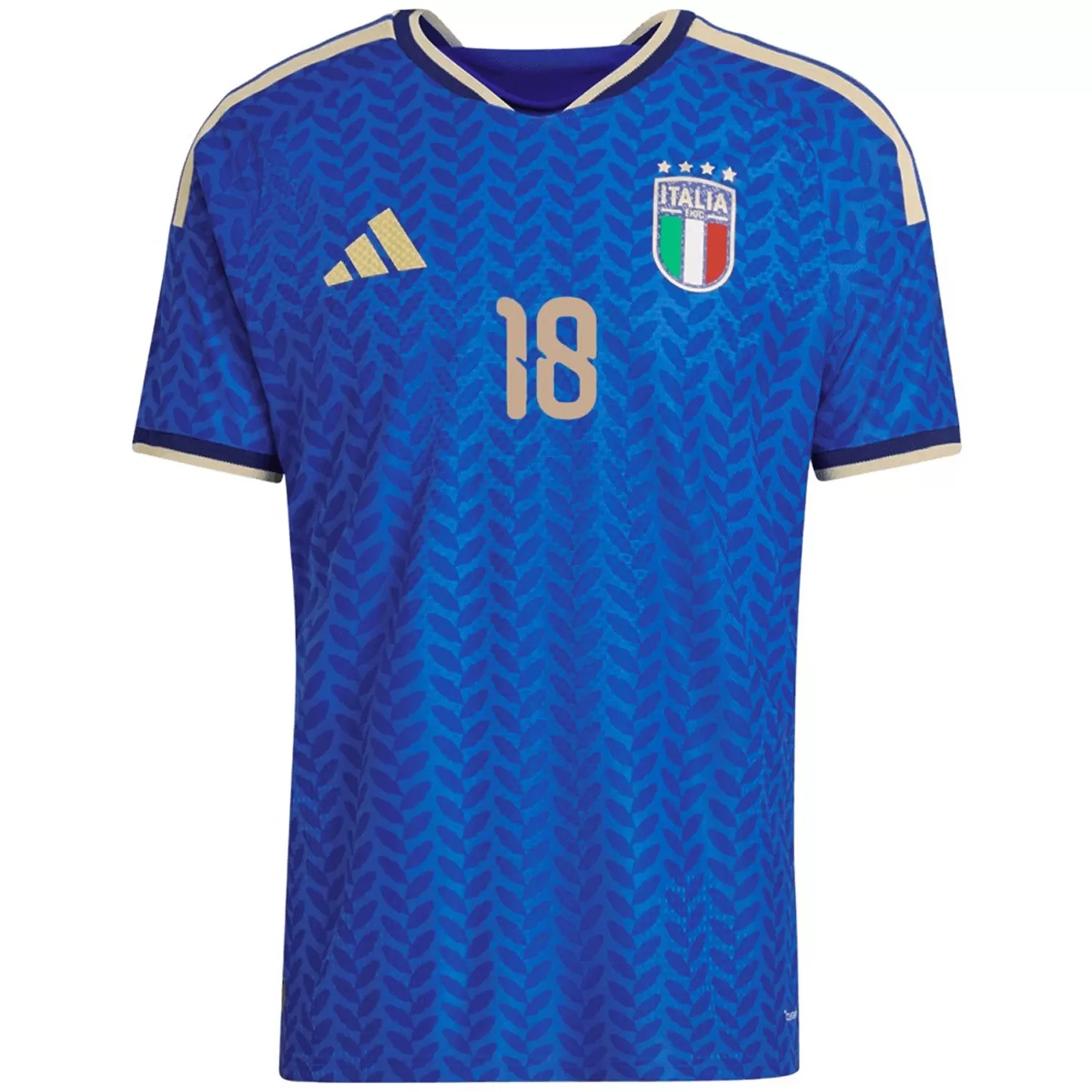 Barella #18 Italy Home Match Jersey Player Version World Cup 2026