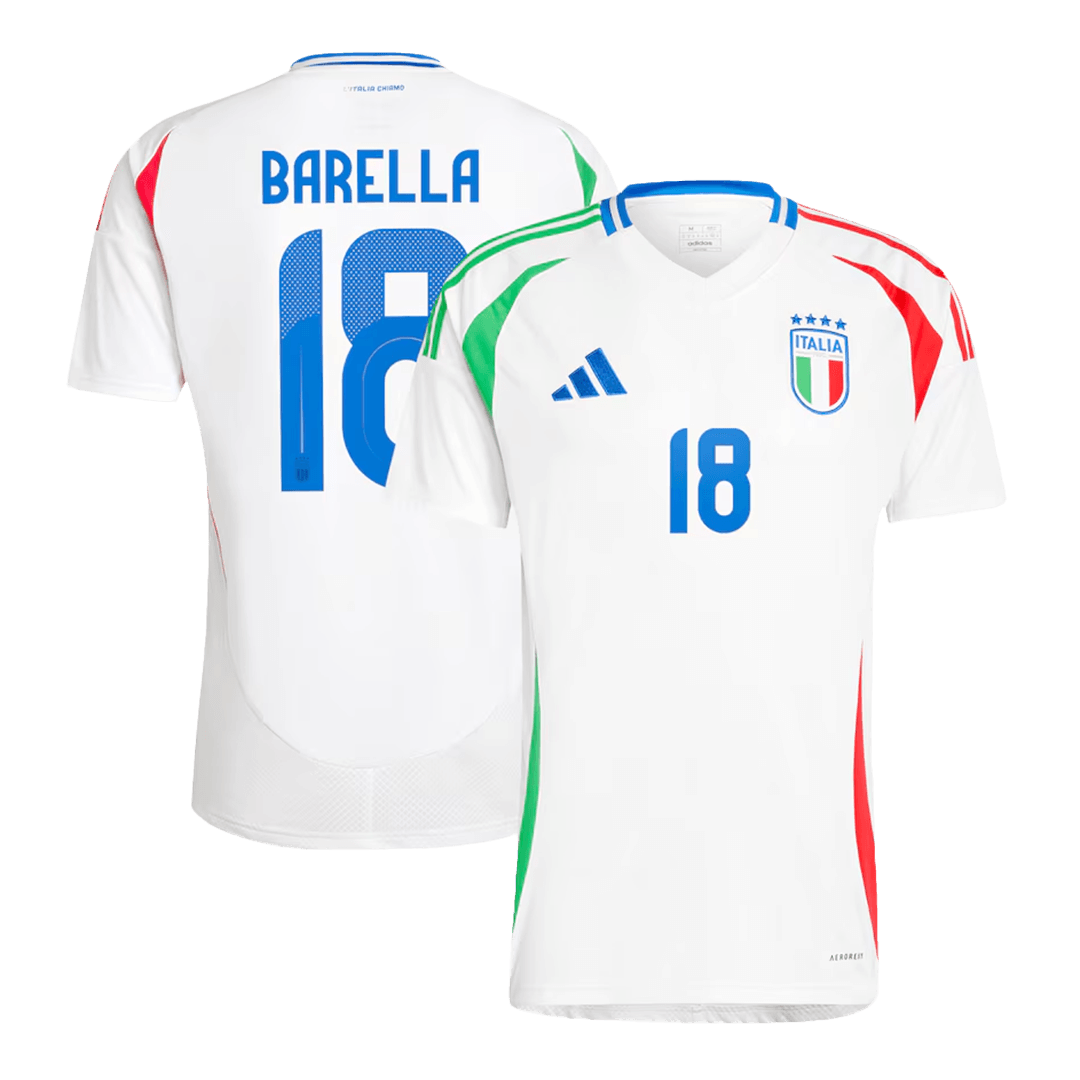 BARELLA #18 Italy Away Jersey Euro