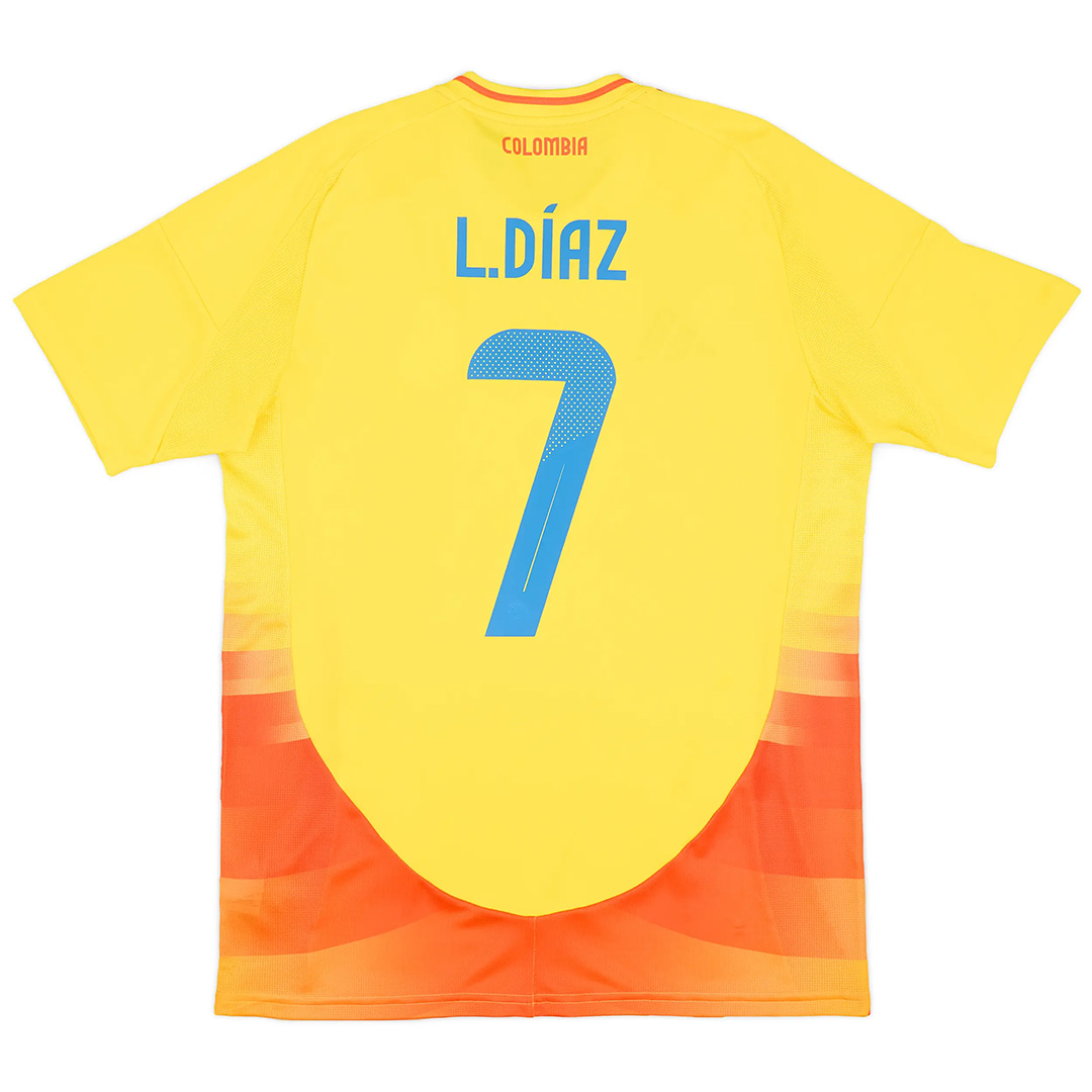 L.DÍAZ #7 Colombia Home Jersey Copa America