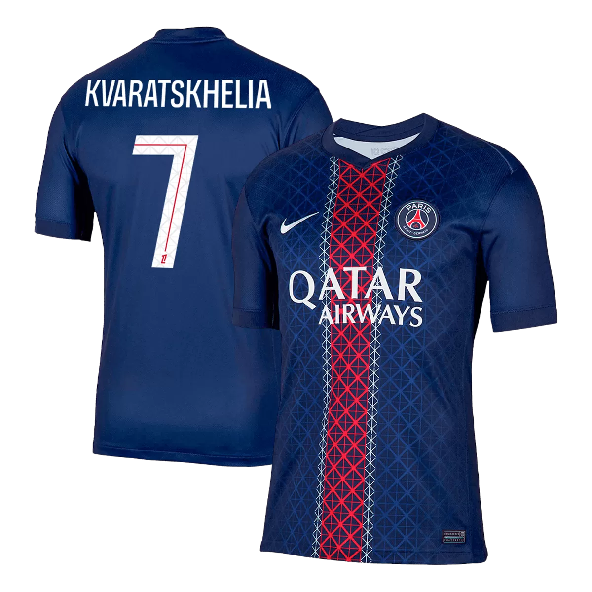 KVARATSKHELIA #7 PSG Home Jersey 2025/26