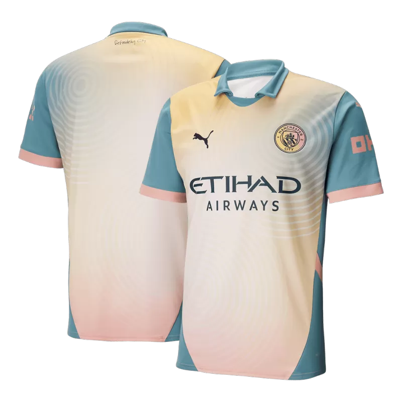 Manchester City Soccer Jersey Fourth Away 'Definitely City' Custom Shirt