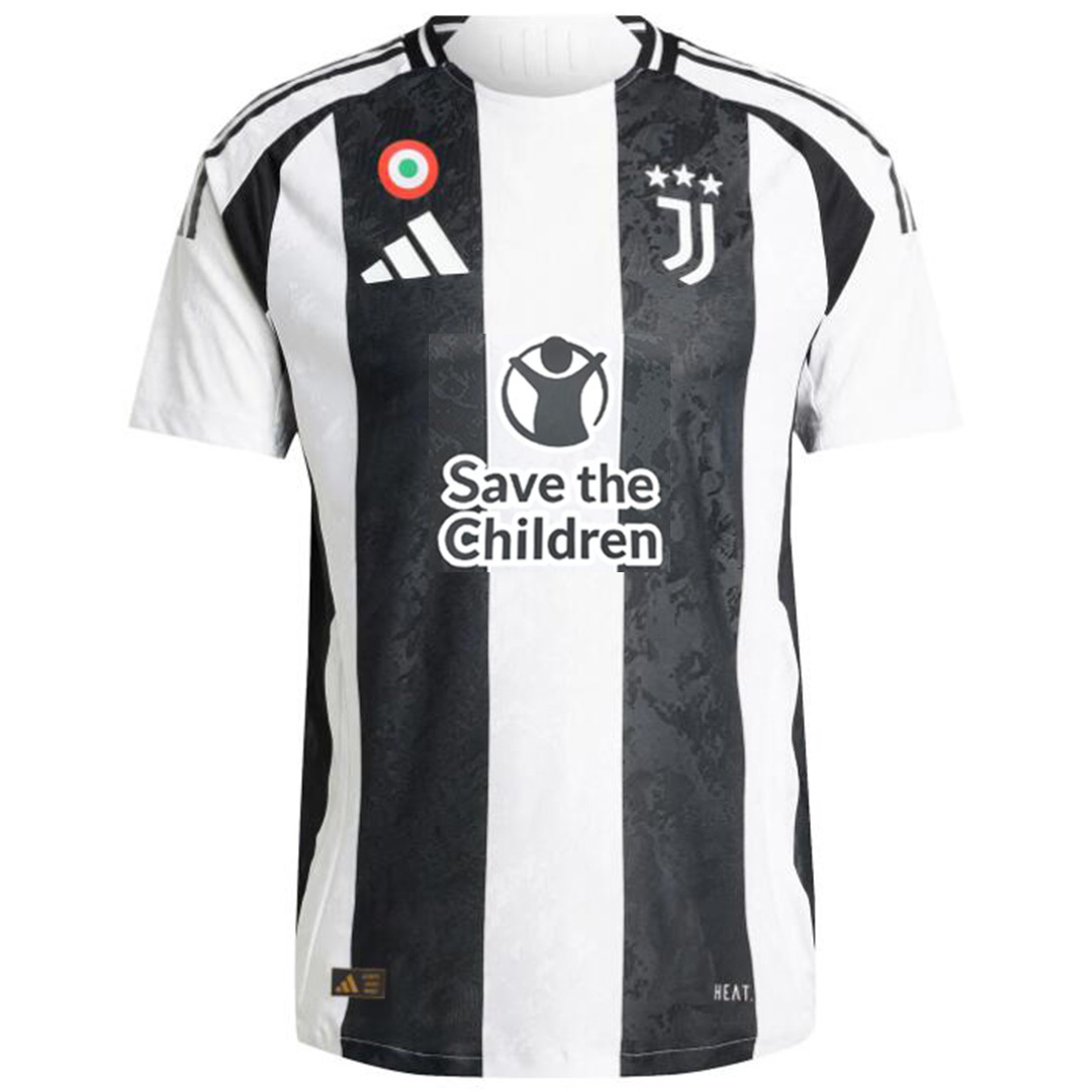 Juventus Home Save Children Sponsor Match Jersey Player Version