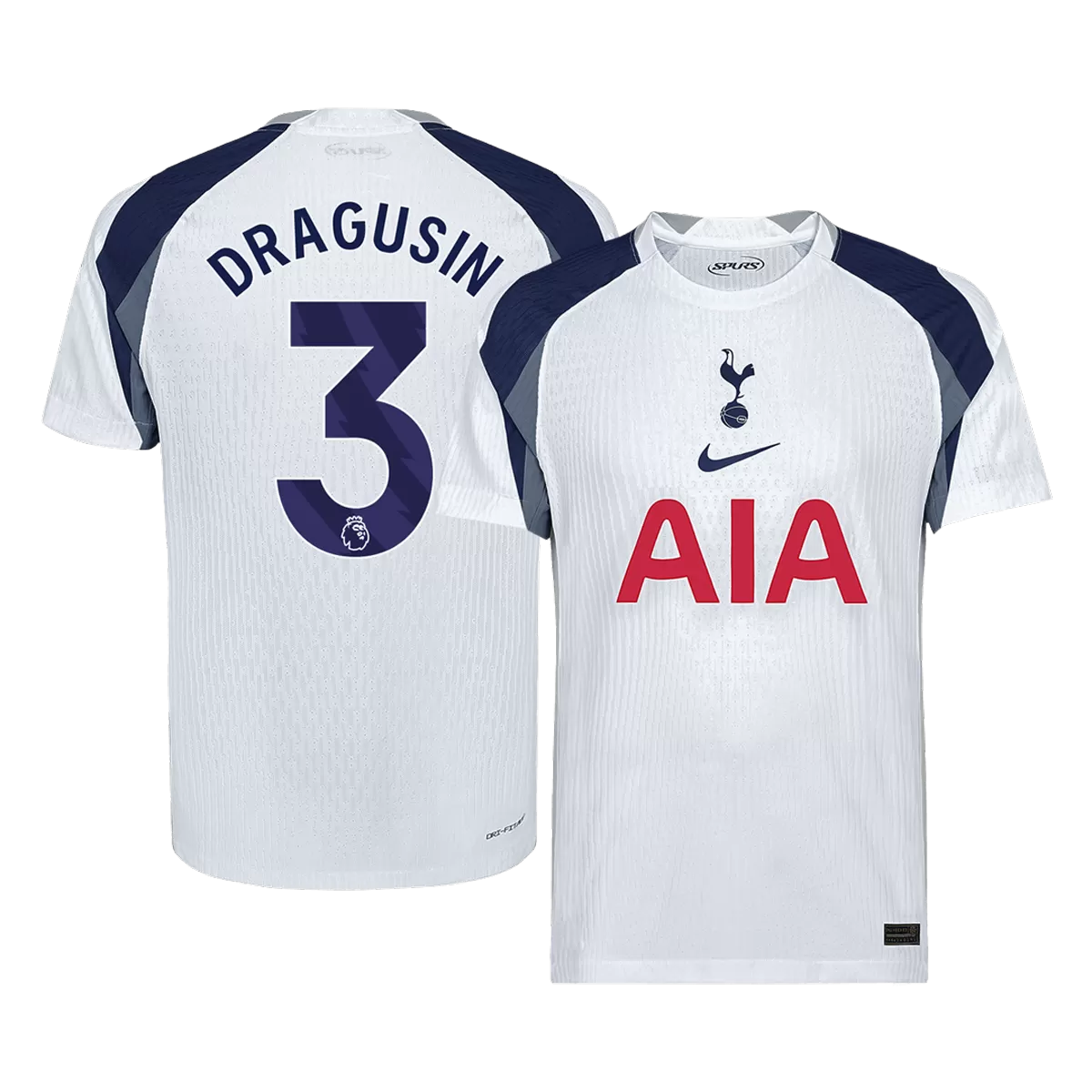 DRAGUSIN #3 Tottenham Hotspur Home Match Jersey Player Version 2025/26