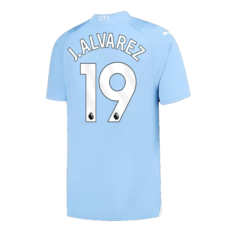 Men's J.ALVAREZ #19 Manchester City Home Soccer Jersey Shirt 2023/24