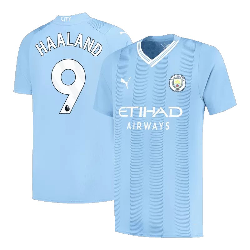 Manchester City Jersey HAALAND #9 Custom Home Soccer Jersey 2023/24