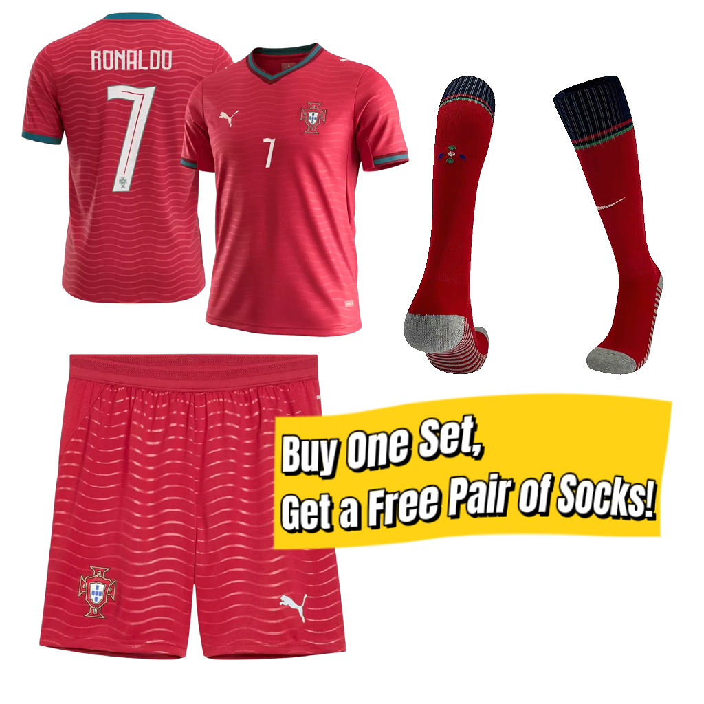 Cristiano Ronaldo's Portugal national team World Cup jersey | CR7 fan version football jersey