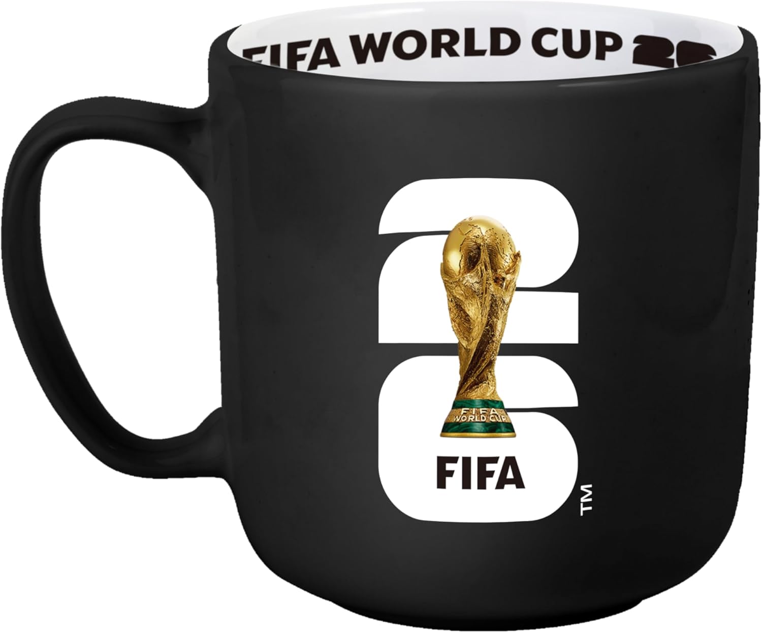 HONAV FIFA World Cup 2026 15oz Stripe Mug – Durable Ceramic Drinkware With Iconic Stripe Look – Ideal Gift For Soccer Fans & Collectors