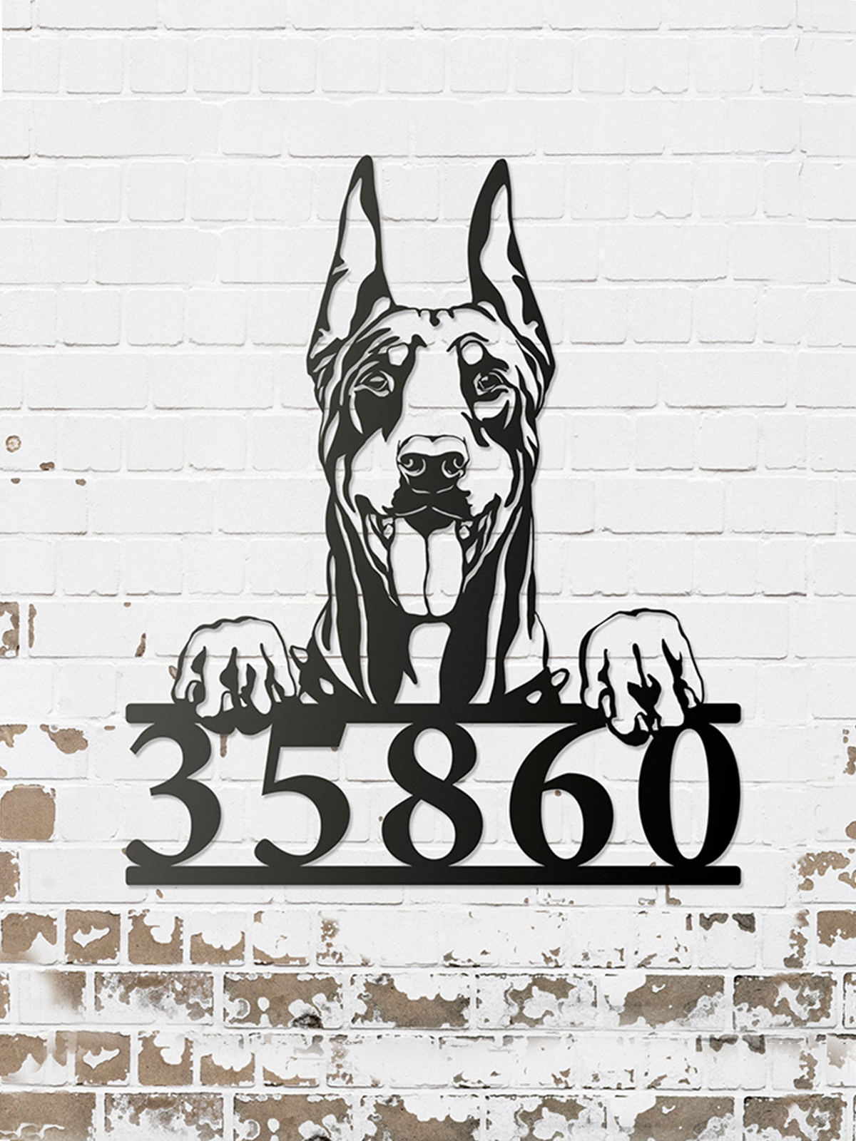 Personalised Doberman Metal Sign - Customman