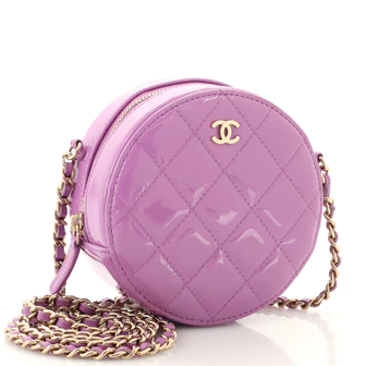 CHANEL ROUND CLUTCH WITH CHAIN