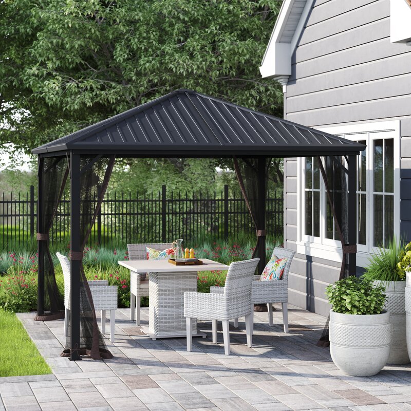 Acuff 10 Ft. W x 10 Ft. D Steel Patio Gazebo LIDL