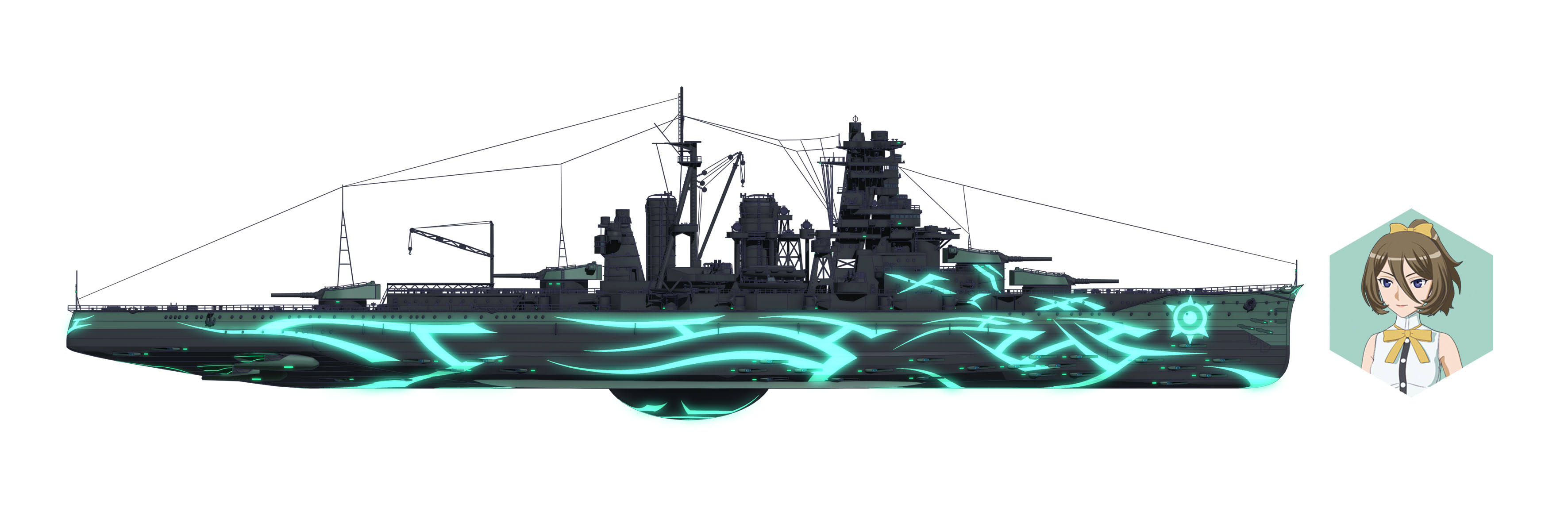 Aoshima Fleet Battleship Kirishima No.05 of Fog ARS Nova Series ...