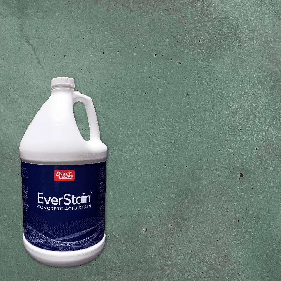 Concrete Acid Stain Color Seagrass, Exterior Interior, 1 Gal ahuboo