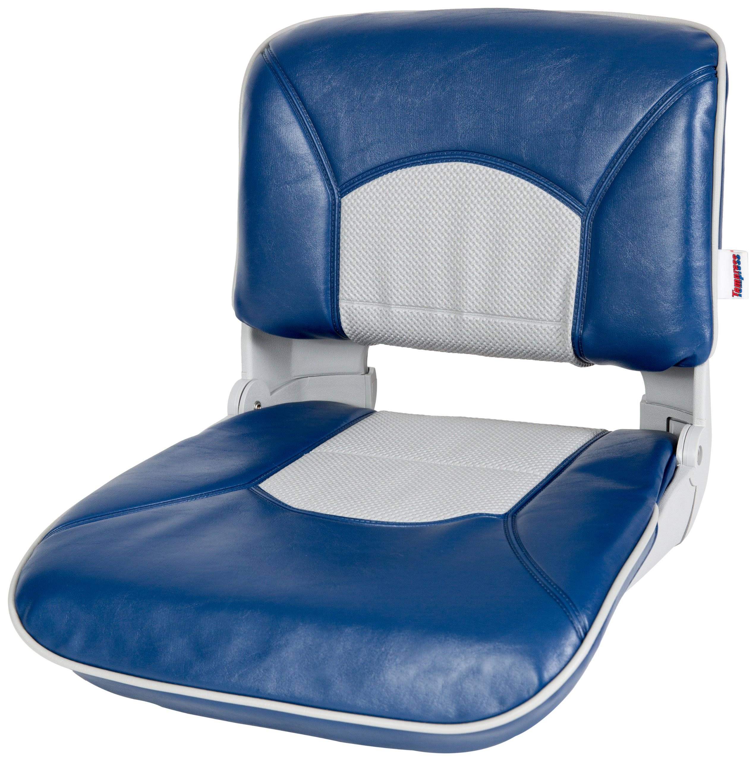 Tempress Profile Guide Boat Seat with Blue/Gray Welded Cushion ahuboo