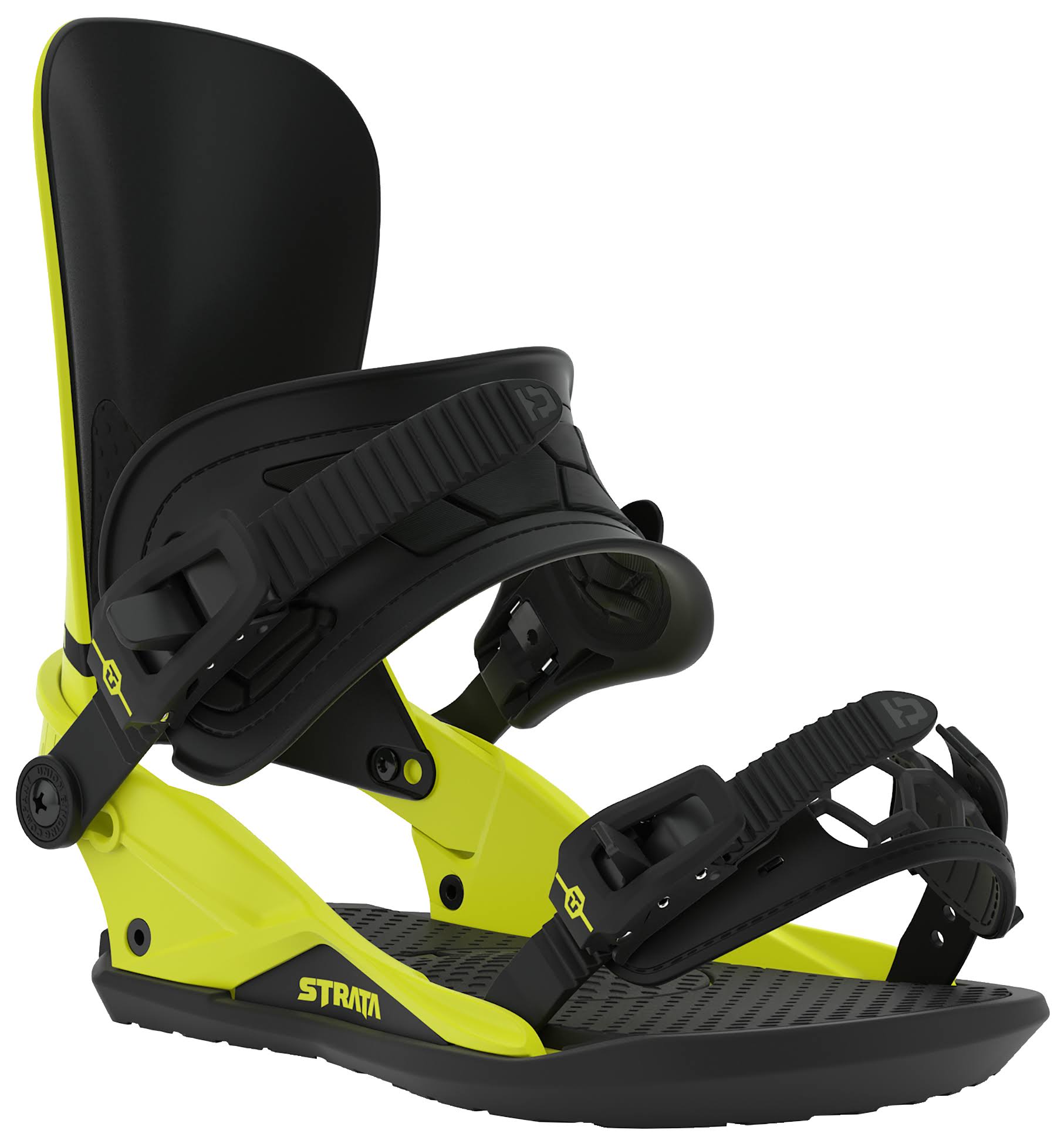 Union Strata Snowboard Bindings 2020 Hazard Yellow Medium - ahuboo