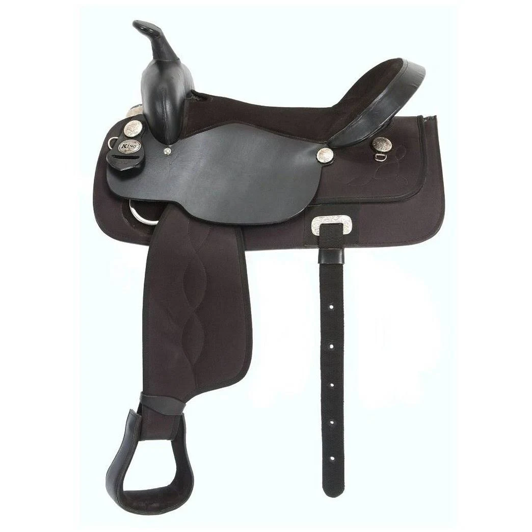 King Series Krypton Western Youth Saddle, Black ahuboo