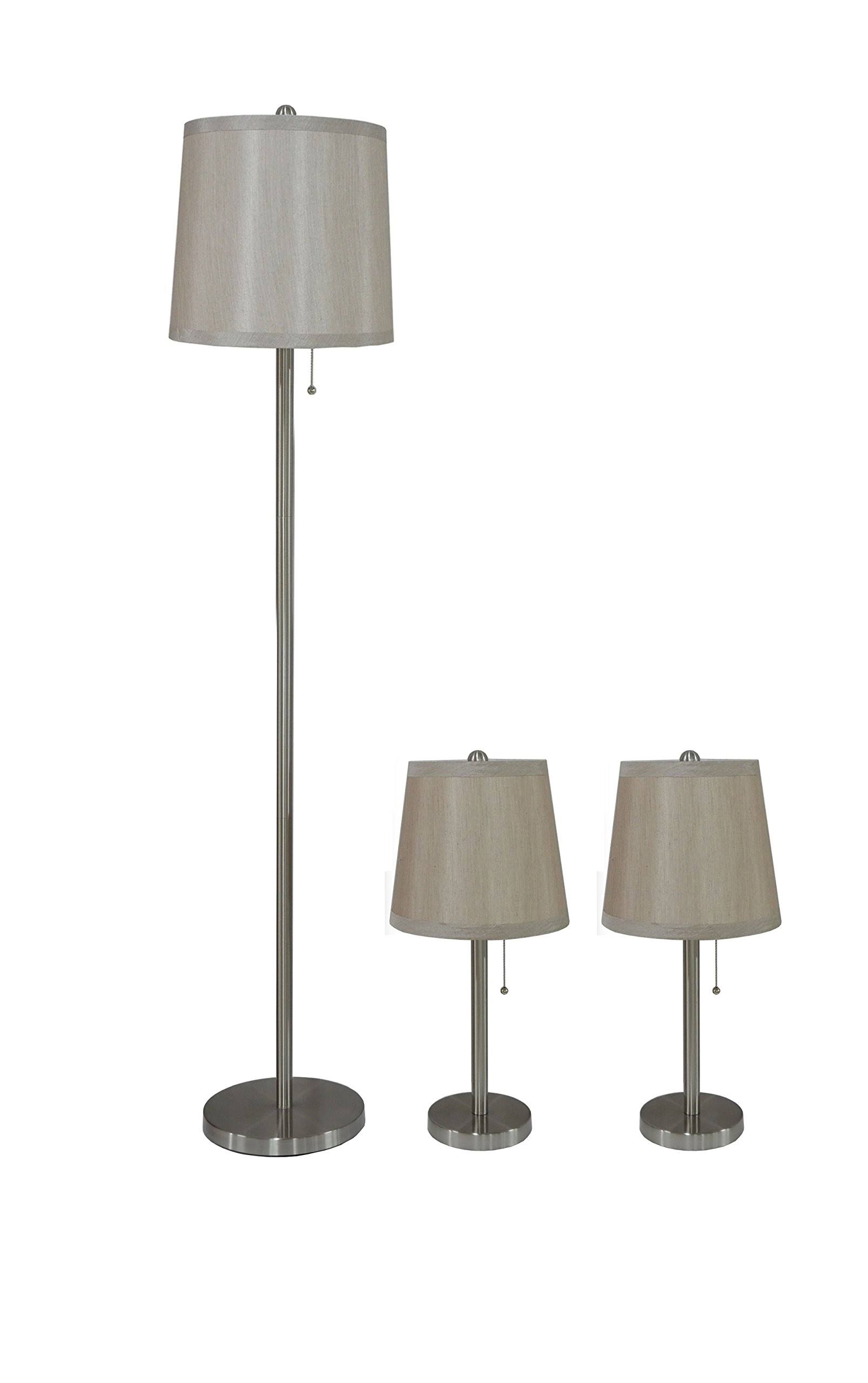 Urbanest Lamont 3 Piece Table and Floor Lamp Set ahuboo