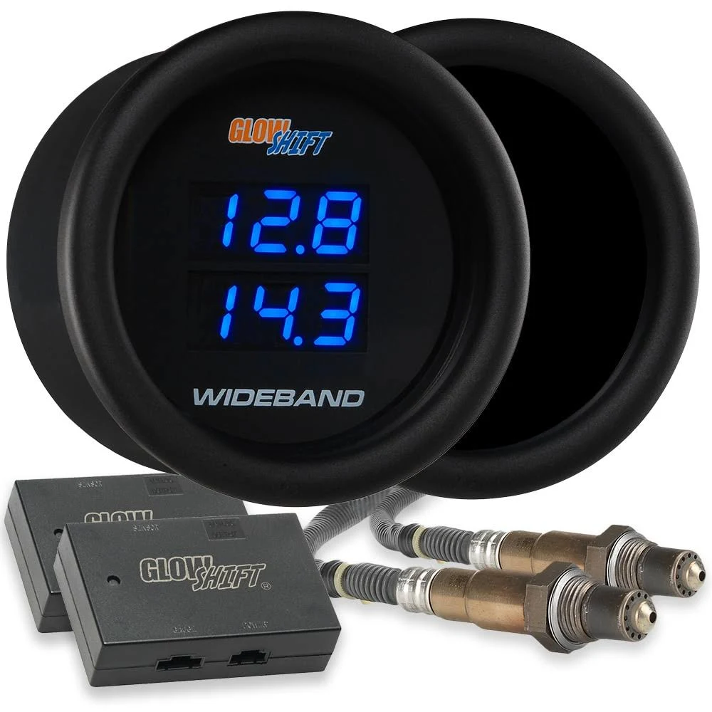 GlowShift Tinted 7 Series Dual Digital Wideband Air/Fuel Ratio AFR