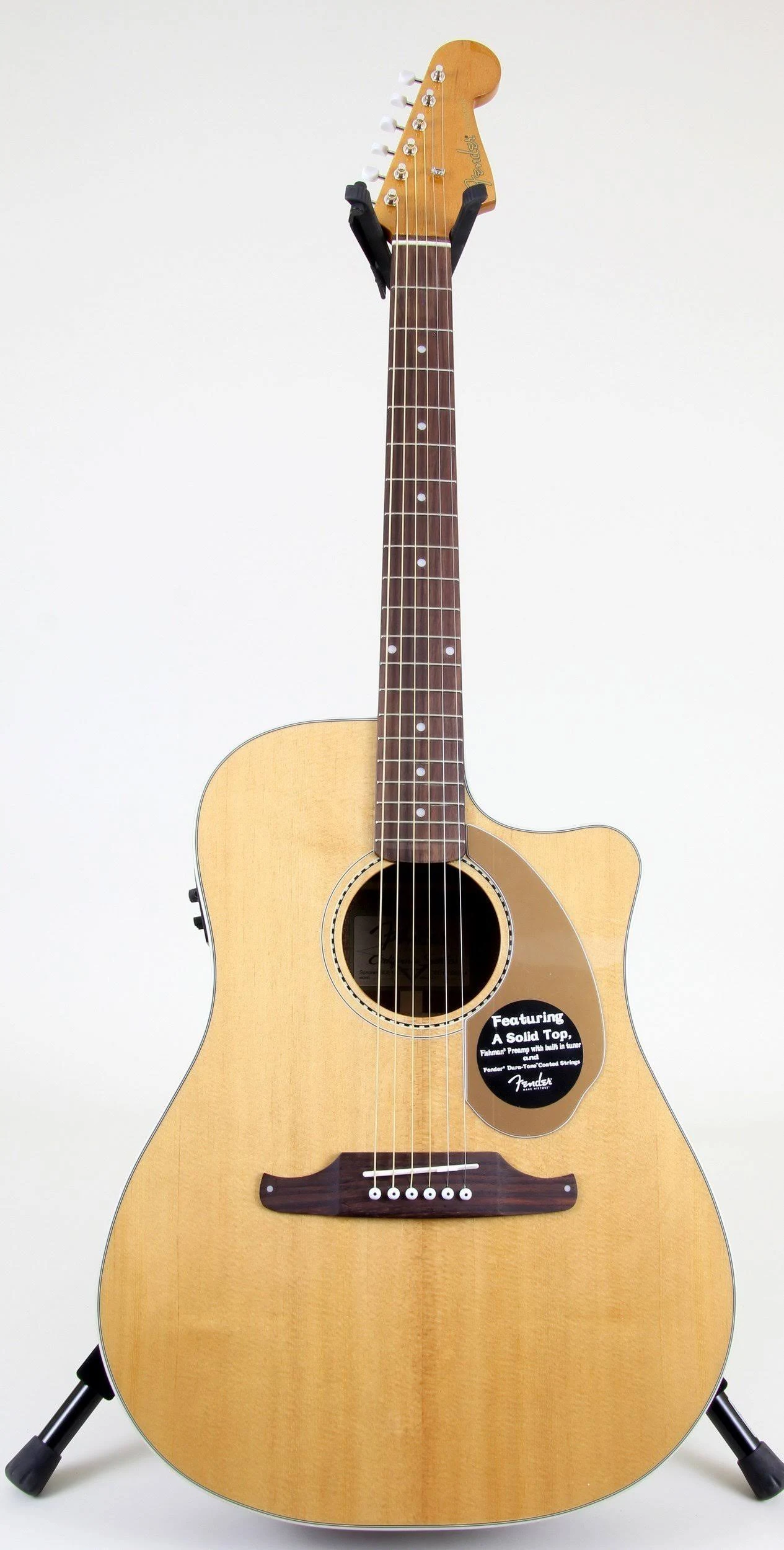 Fender Sonoran SCE Cutaway Electric Acoustic Guitar Natural ahuboo