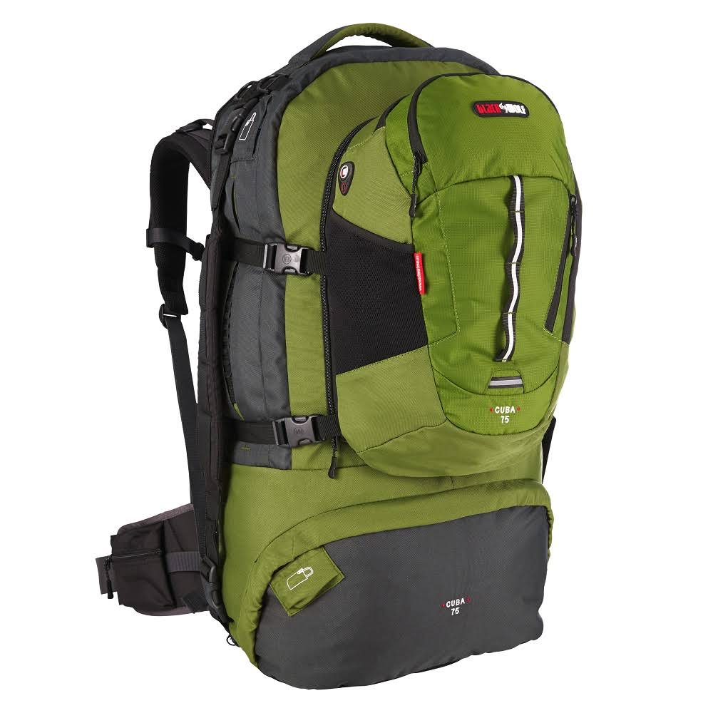 BlackWolf Cuba 90L Travel Pack - Forest - ahuboo