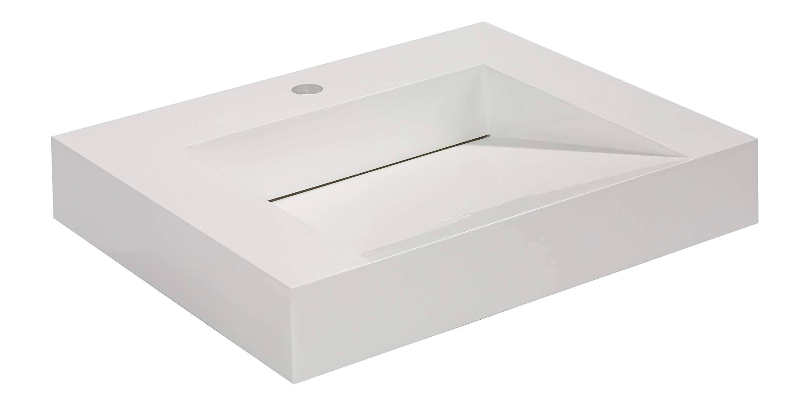 Aquamoon VVEN24SKINF Venice Rectangular Vessel Bathroom Sink ahuboo