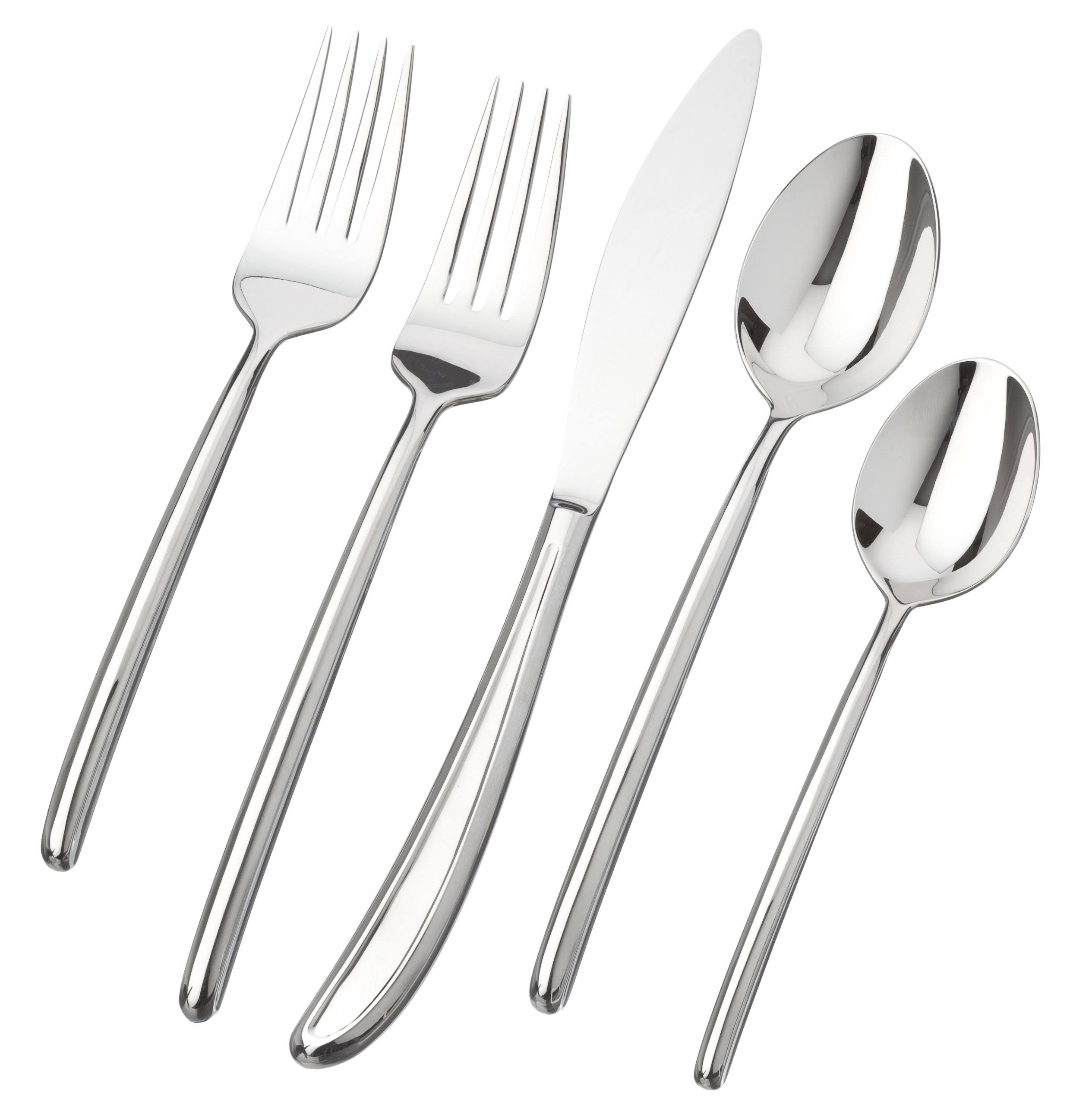 Ginkgo Flight 20Piece Stainless Steel Flatware Set ahuboo