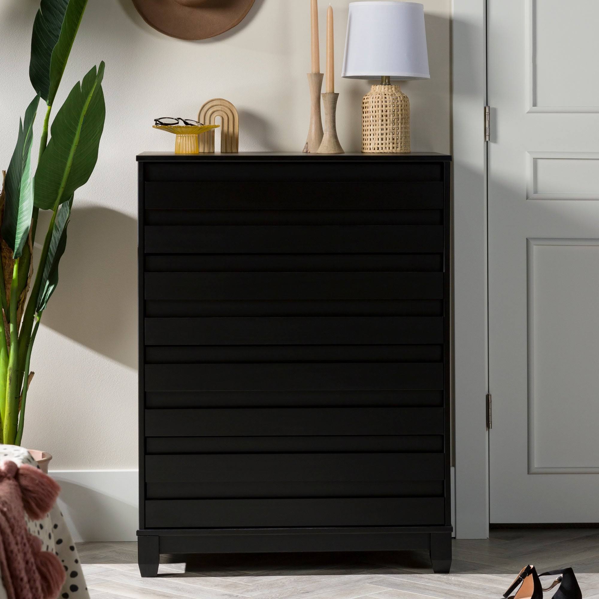 Carson Carrington 4Drawer Contemporary Chest Black ahuboo